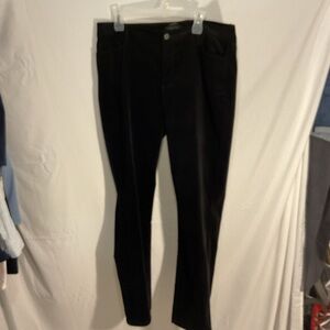 Talbots Velveteen Classic Black 5 pocket Jeans Heritage Sz 16